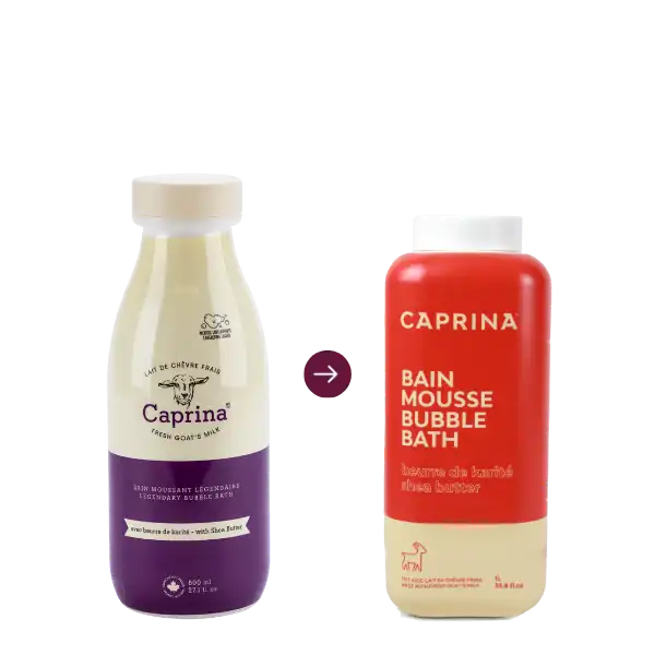 Bubble bath with fresh goat's milk, shea butter 1L – Caprina