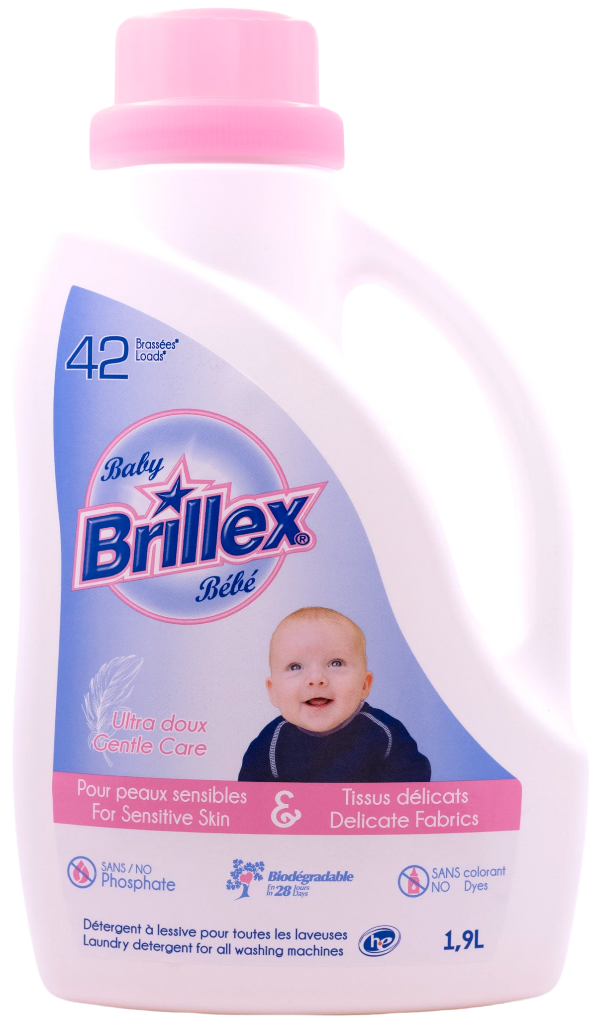 Laundry Detergent for all washing machines, Baby Gentle Care 1,9L – Brillex
