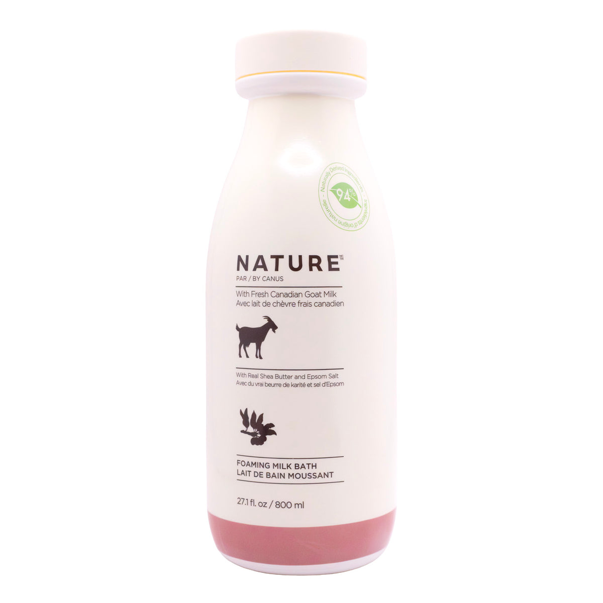 Foaming milk bath with fresh goat milk, Shea Butter 800ml – Nature by Canus