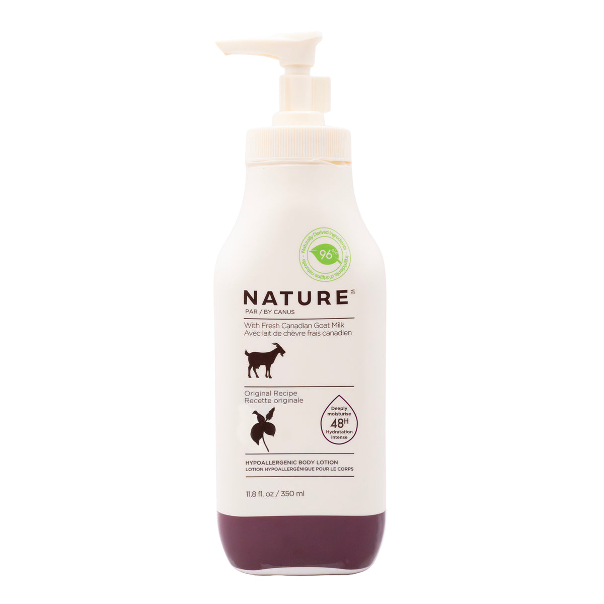 Hypoallergenic body lotion with fresh goat milk, Original recipe 350ml – Nature by Canus