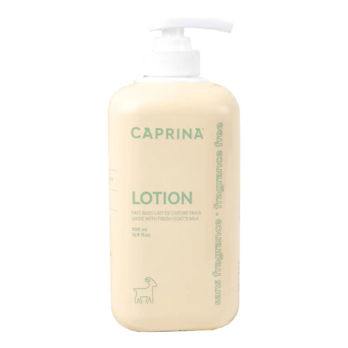 Moisturizing body lotion with fresh goat's milk, fragrance free 500ml – Caprina