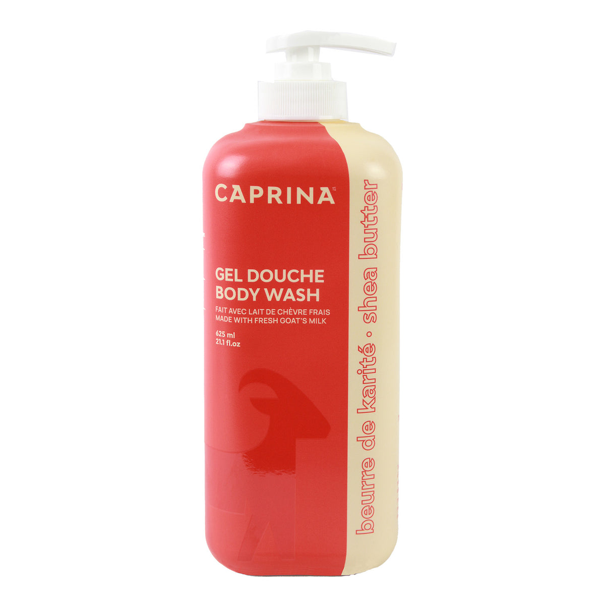 Moisturizing body wash with fresh goat's milk, shea butter 625ml – Caprina