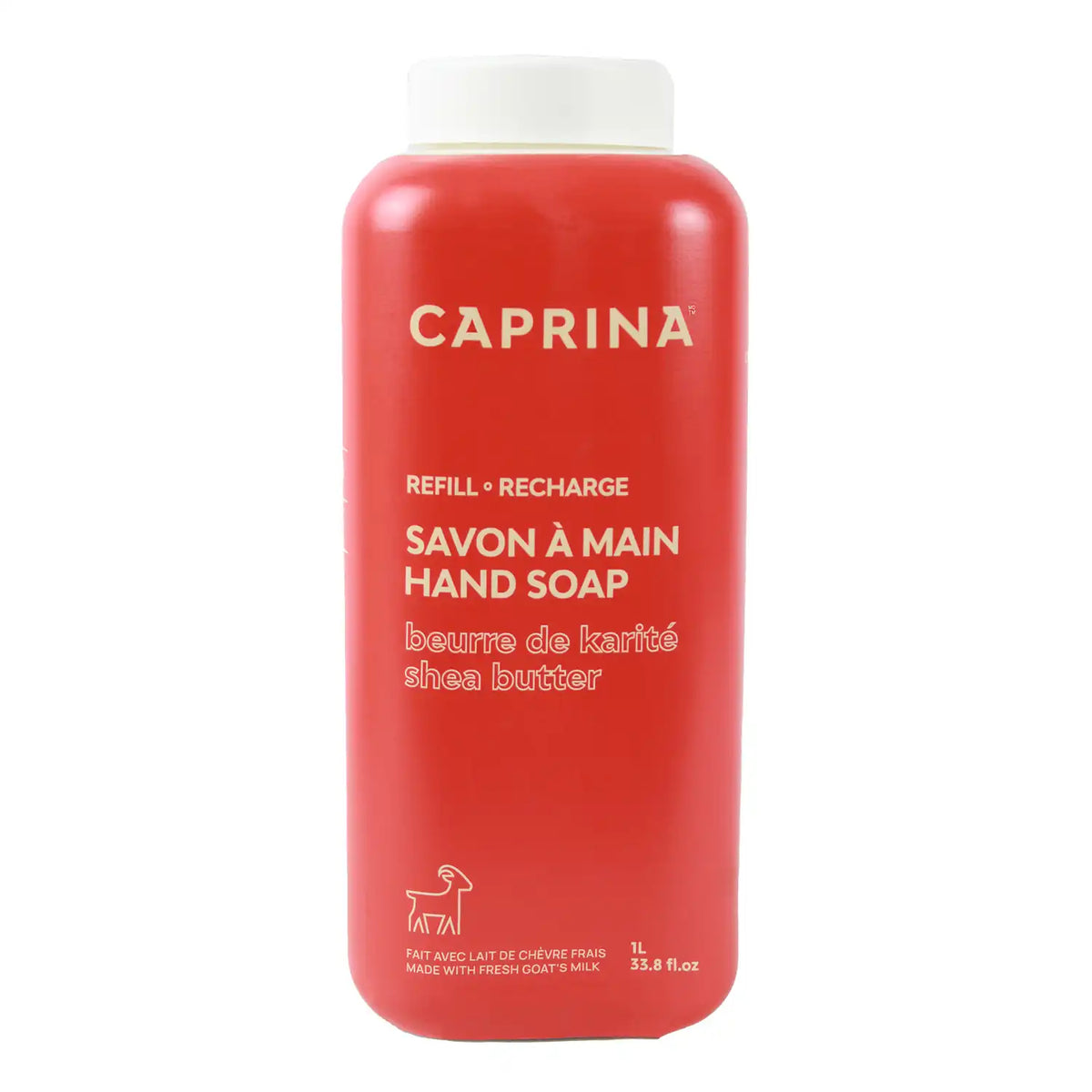 Liquid hand soap refill with fresh goat's milk, shea butter 1L – Caprina