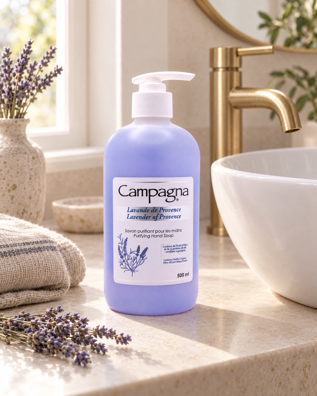 Savon Liquide Purifiant pour les Mains, Lavande de Provence 500ml