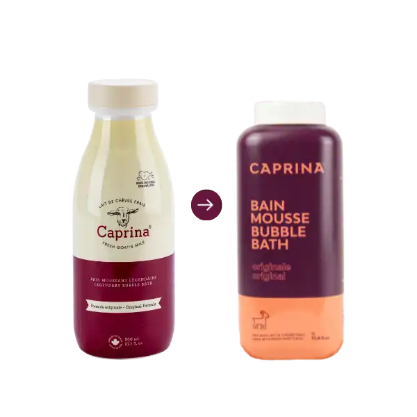 Bubble bath with fresh goat's milk, original formula 1L – Caprina