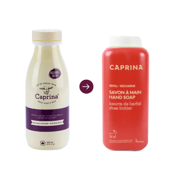 Liquid hand soap refill with fresh goat's milk, shea butter 1L – Caprina