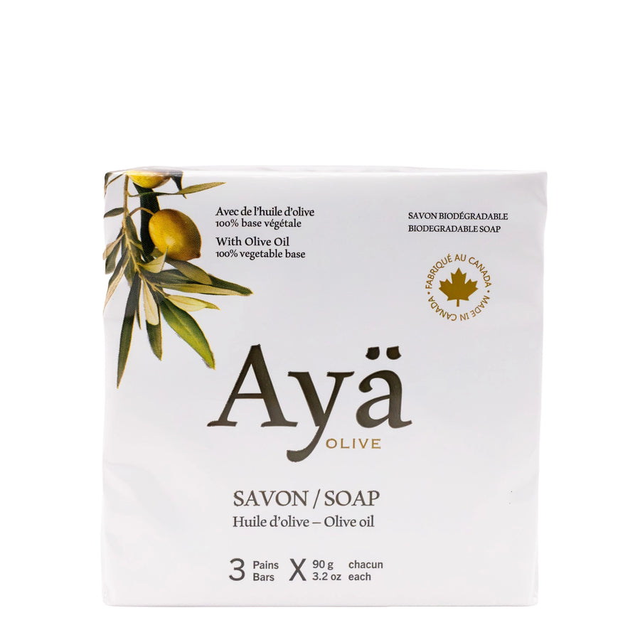 Bar Soap made with Olive Oil, 3x90g – Ayä