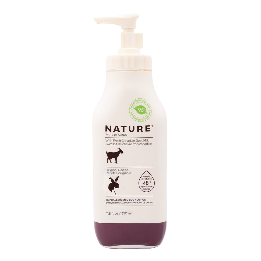 Hypoallergenic body lotion with fresh goat milk, Original recipe 350ml – Nature by Canus
