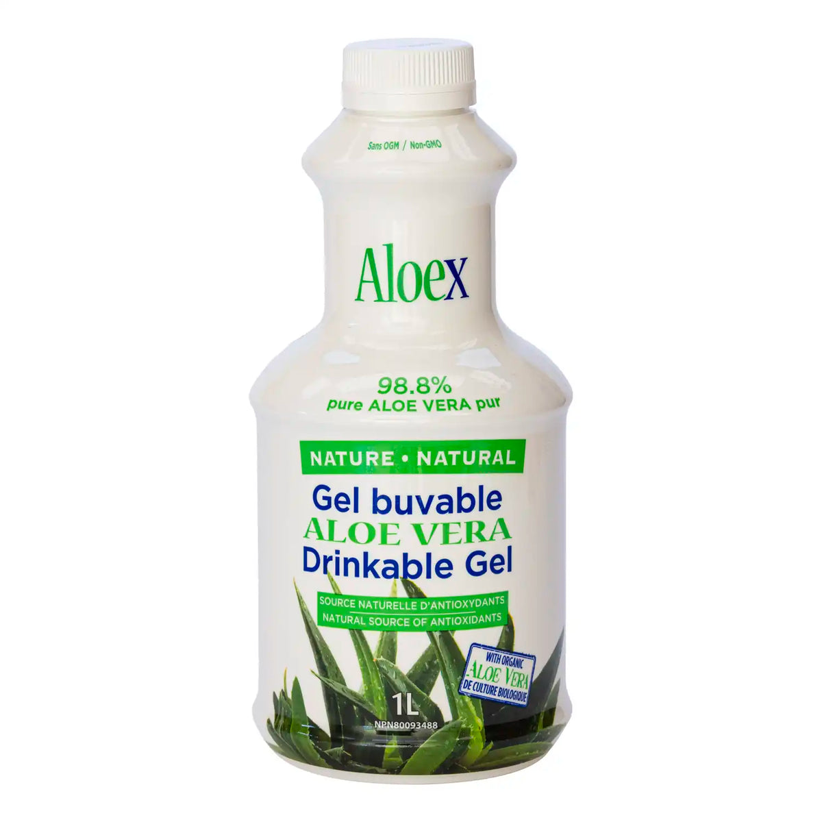 Aloe vera digestive health drinkable gel, nature 1L – Aloex