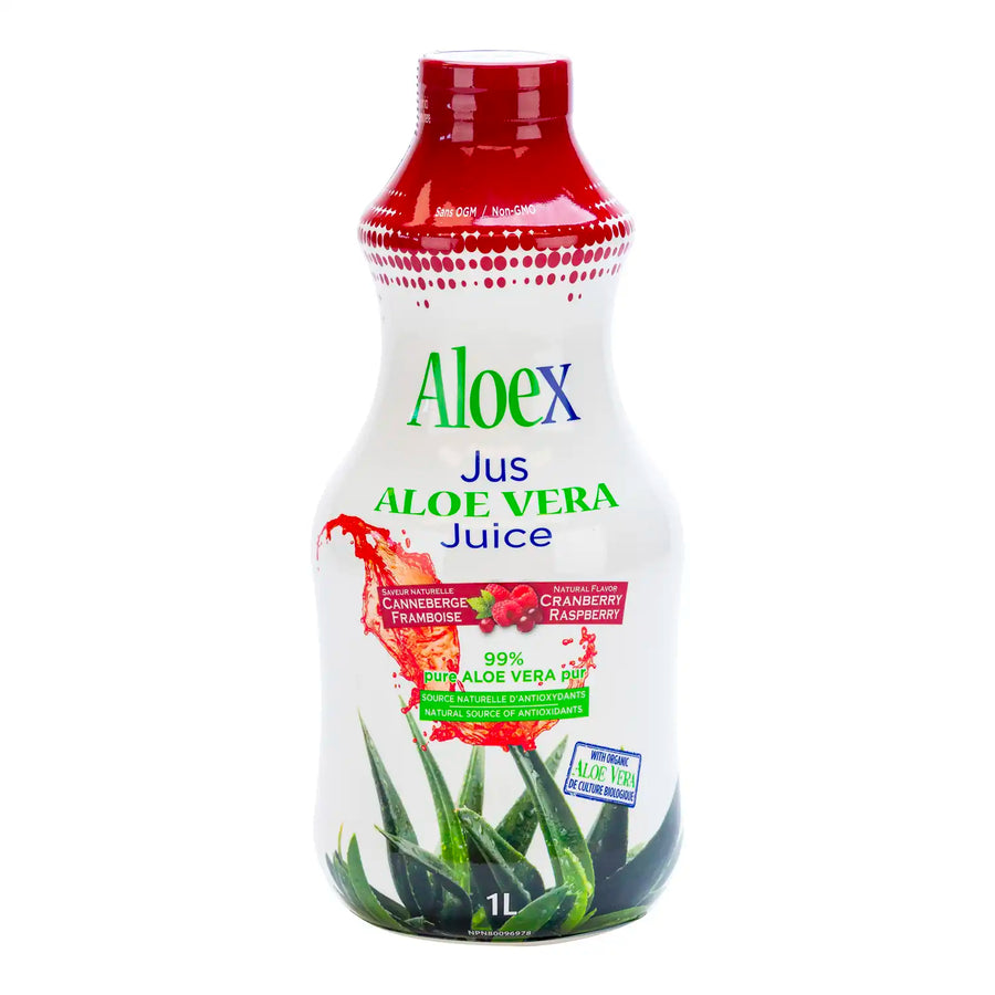 Aloe vera digestive health juice, cranberry and raspberry 1L – Aloex