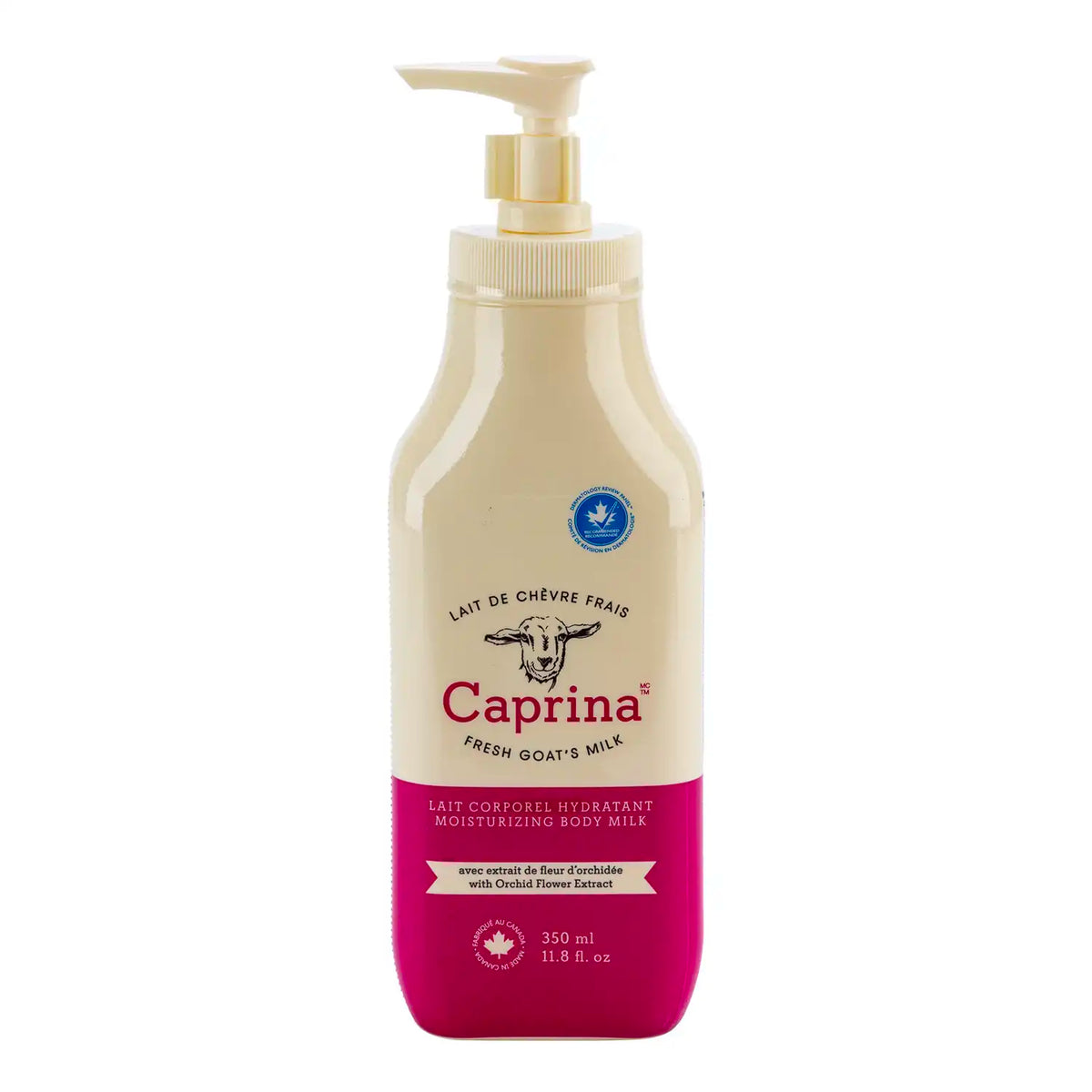Moisturizing body lotion with fresh goat's milk,, orchid flower extract 350ml – Caprina