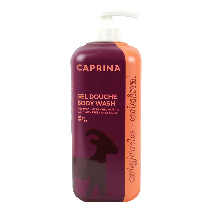 Moisturizing body wash with fresh goat's milk, original formula 625ml – Caprina