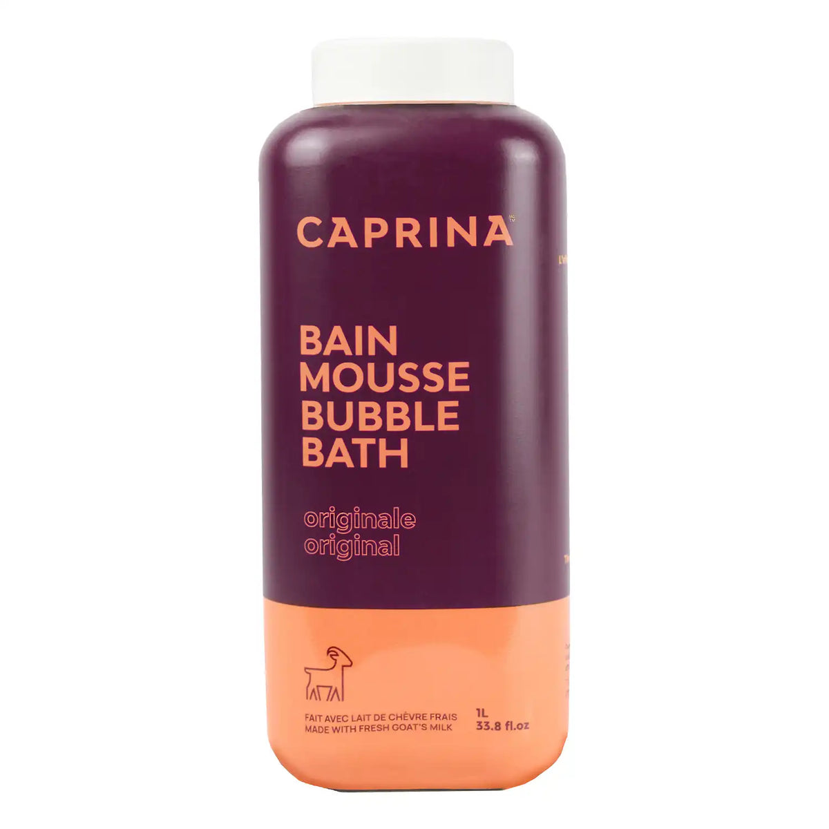 Bubble bath with fresh goat's milk, original formula 1L – Caprina
