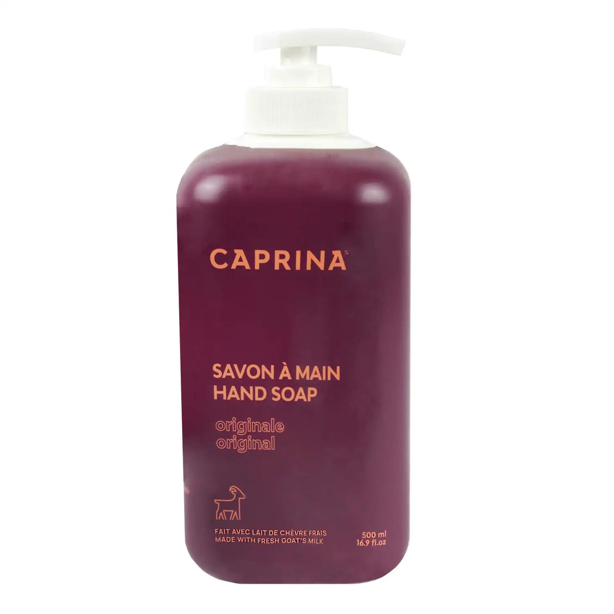 Liquid hand soap with fresh goat's milk, original formula 500ml – Caprina
