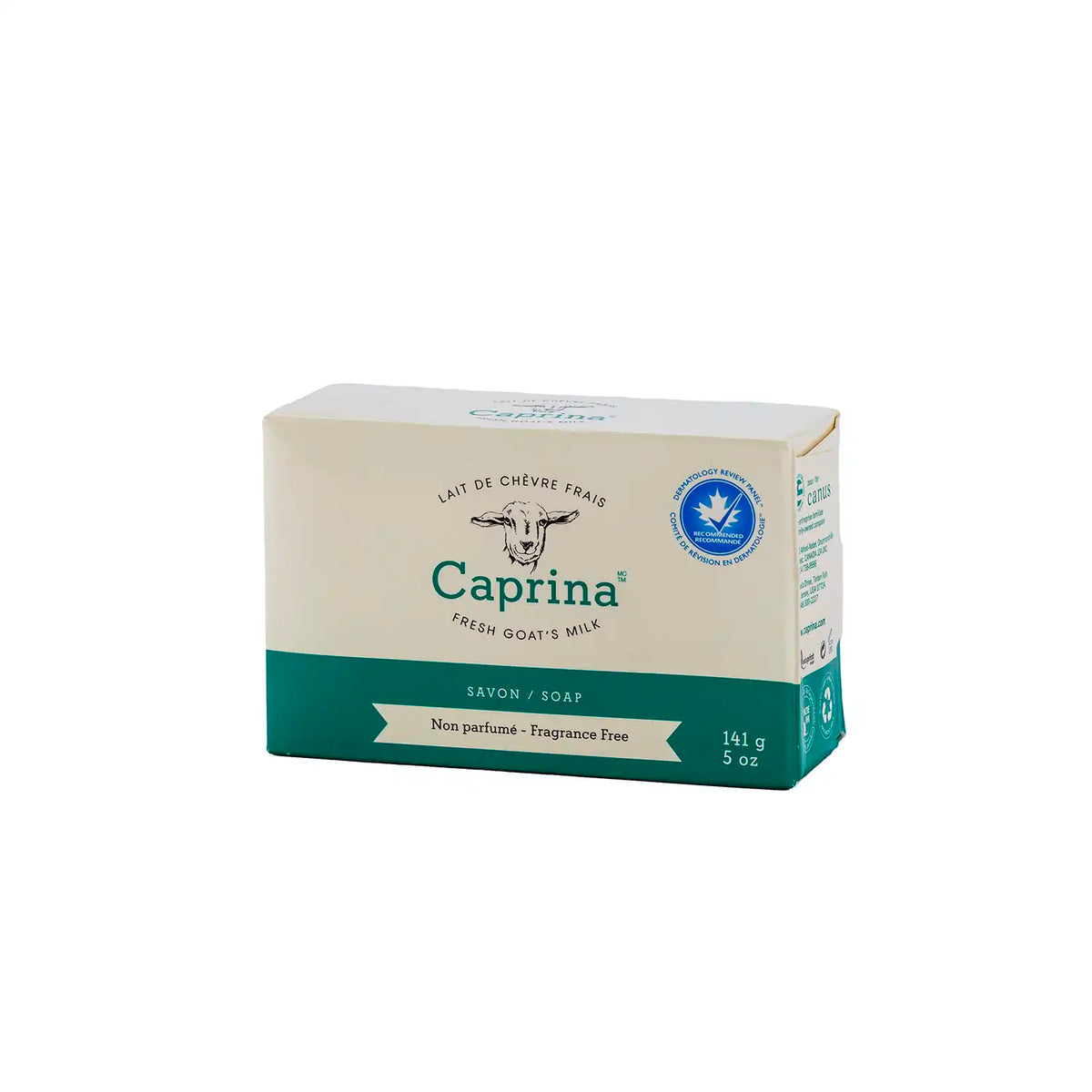 Soap bar with fresh goat's milk, fragrance free 141g – Caprina