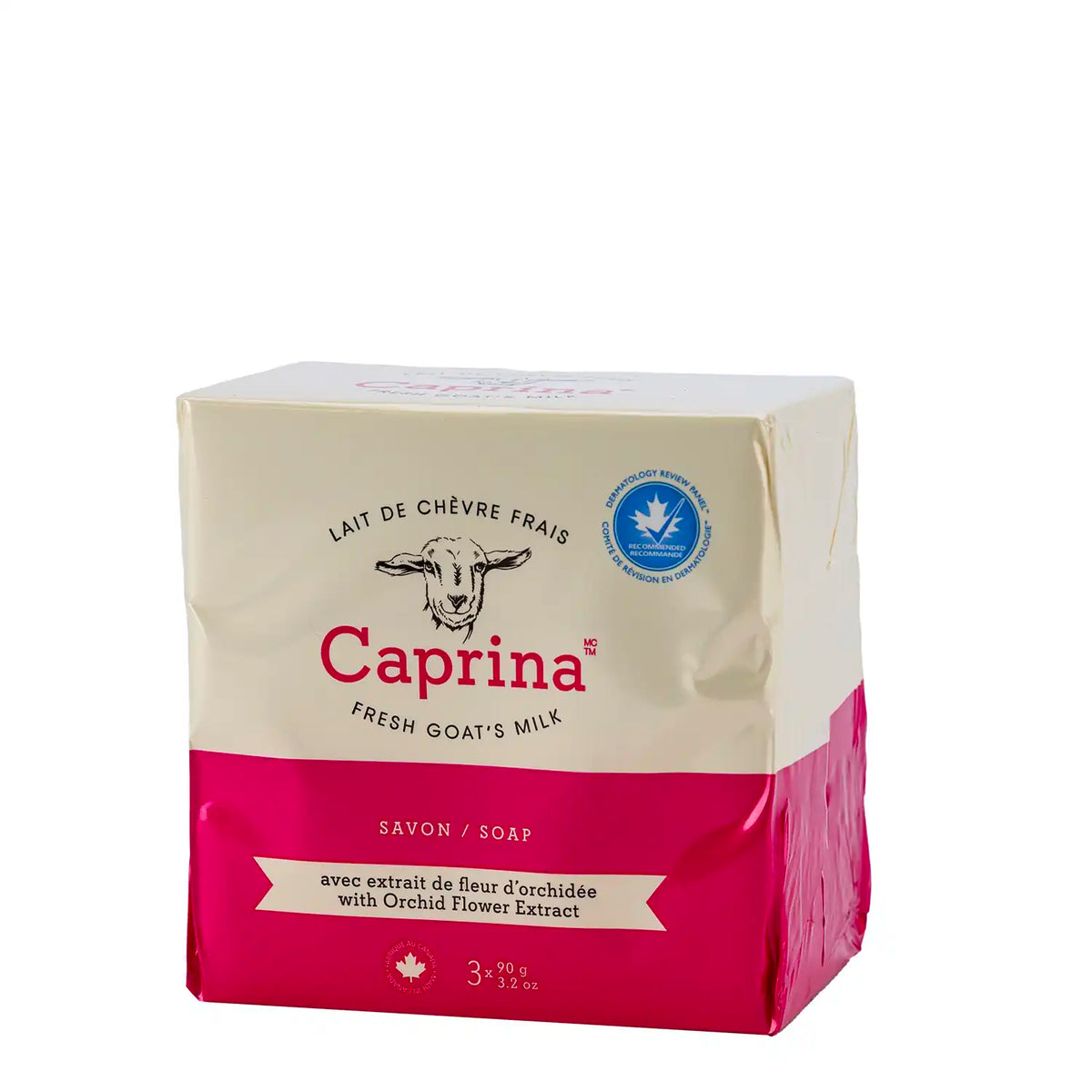 Soap bar with fresh goat's milk, orchid flower extract 3x90g – Caprina