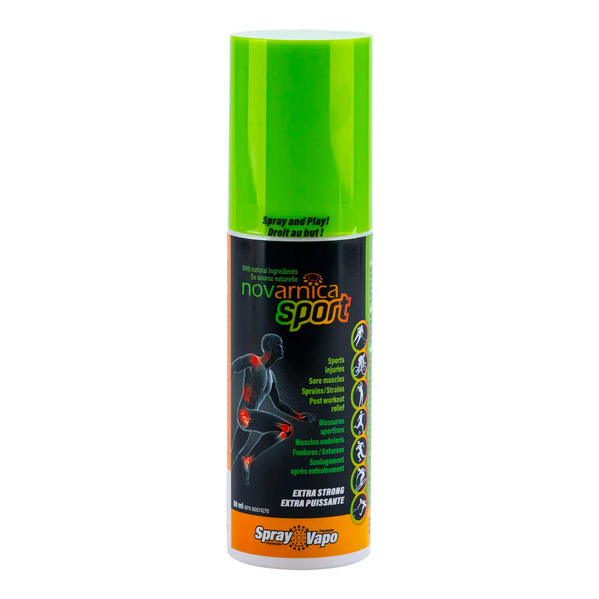 Sport pain relief spray 80ml – Novarnica